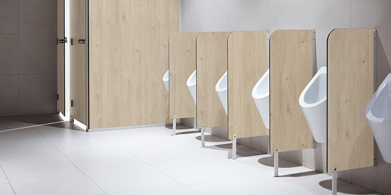 Decorative compac MDF - toilet doors